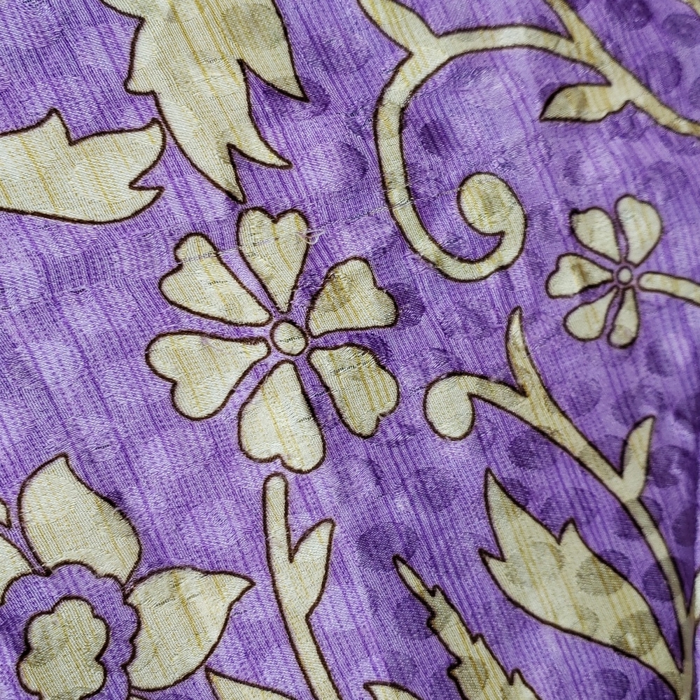 Darn Good Yarn Sari Silk Wrap Skirt Tea Goddess - Picture 10 of 16